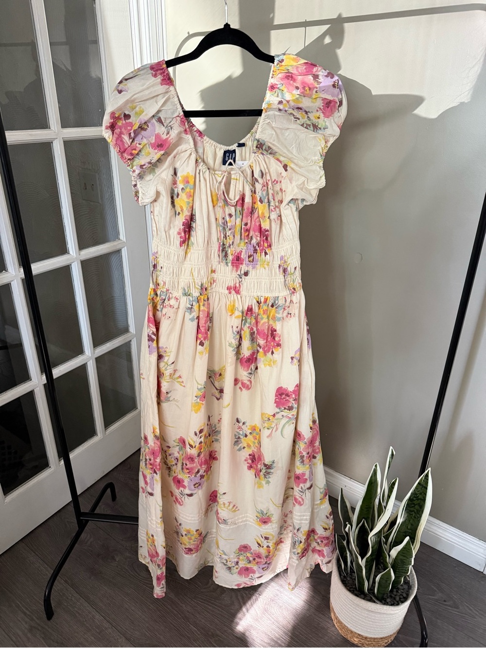 NWT Gap Floral Maxi Dress (L)